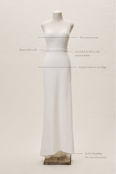 BHLDN Tadashi Shoji Brett Gown - Elegant Lace Wedding Dress for Brides | Perfect for Beach, Garden & Formal Weddings
