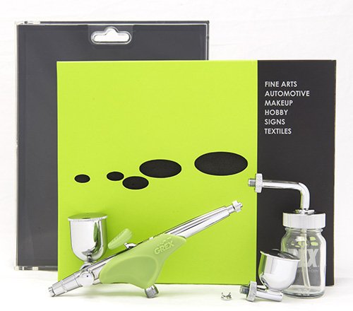 Grex Genesis XSi5 0.5mm Nozzle Side Feed Airbrush Kit - Professional Airbrush for Fine Art, Model Painting, Cake Decorating & Tattoo Practice