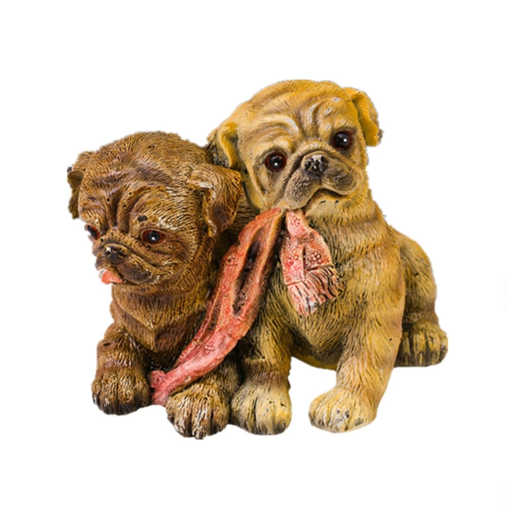 Vintage Bronze Dog Statues - Colorful Animal Sculptures for Home Decor, Garden & Office | TPAL-501S | Perfect for Pet Lovers, Housewarming Gifts & Feng Shui Decorations