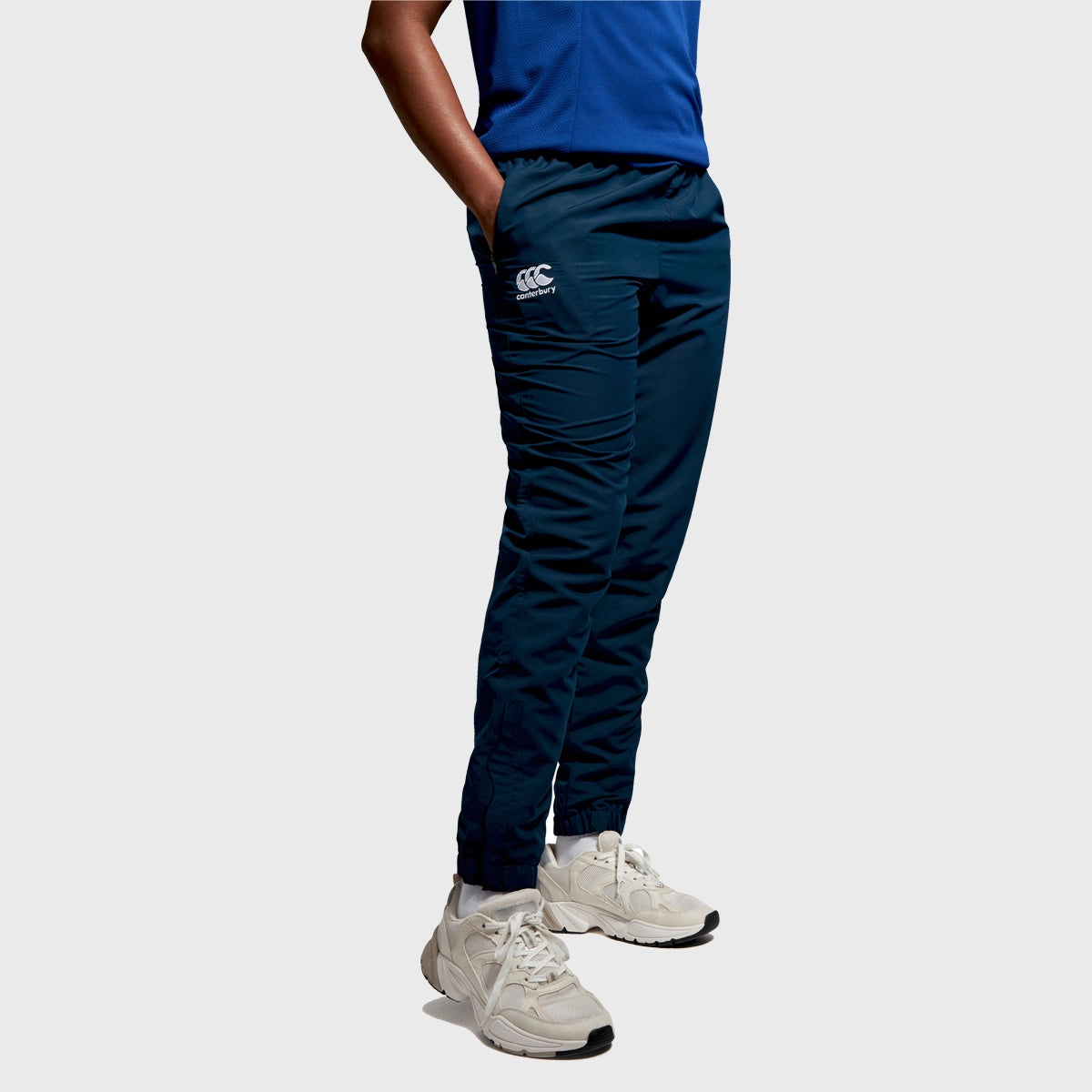 Canterbury Women's Club Tapered Track Pants - Navy Blue Athletic Joggers for Running, Gym & Lounge Wear