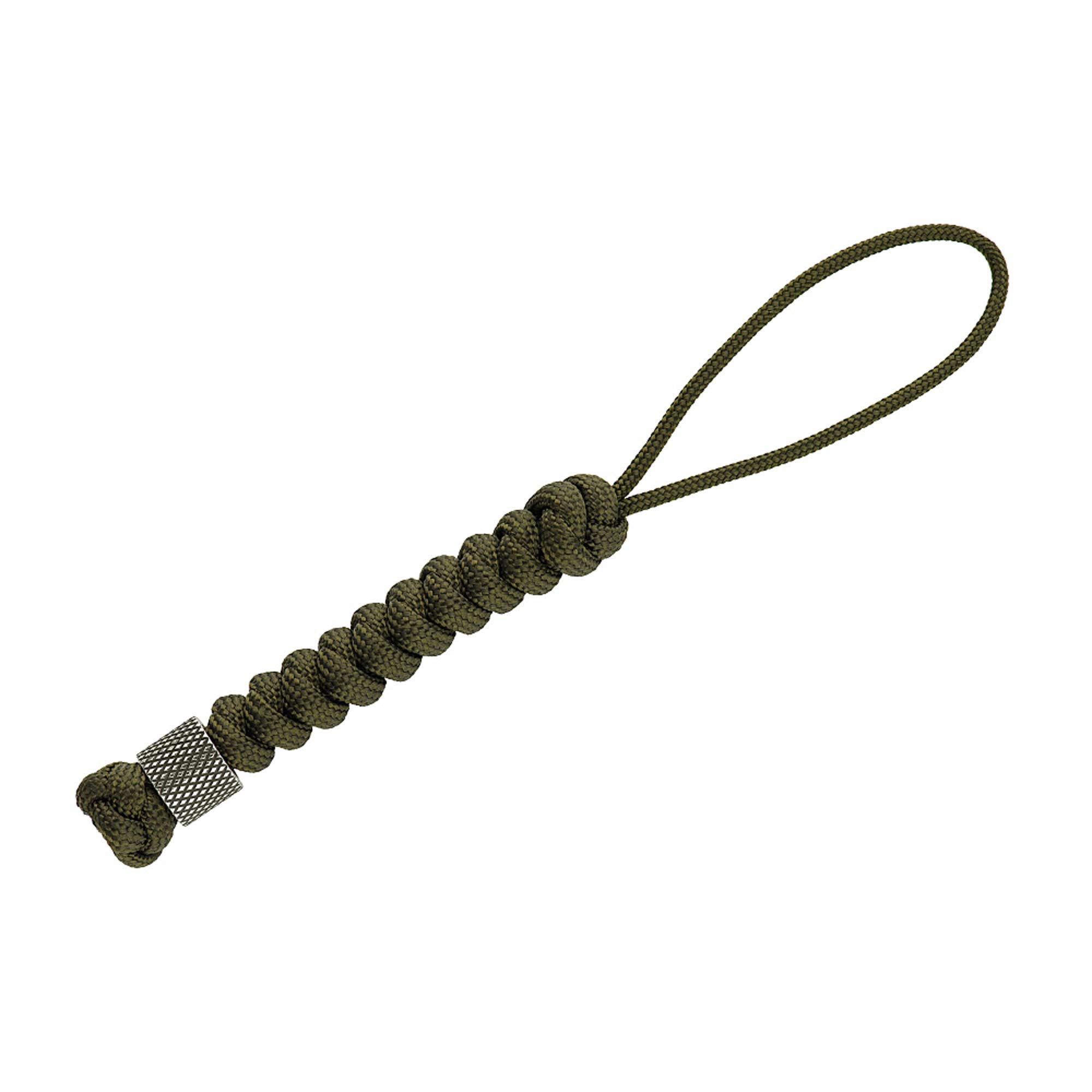 M-Tac Tactical Knife Lanyard with Beads - 550 Paracord Survival Lanyard for EDC, Hunting & Outdoor Use - Durable Stainless Steel Viper Clip (Olive Green) - Perfect for Knife Safety, Keychain & Gear Organization