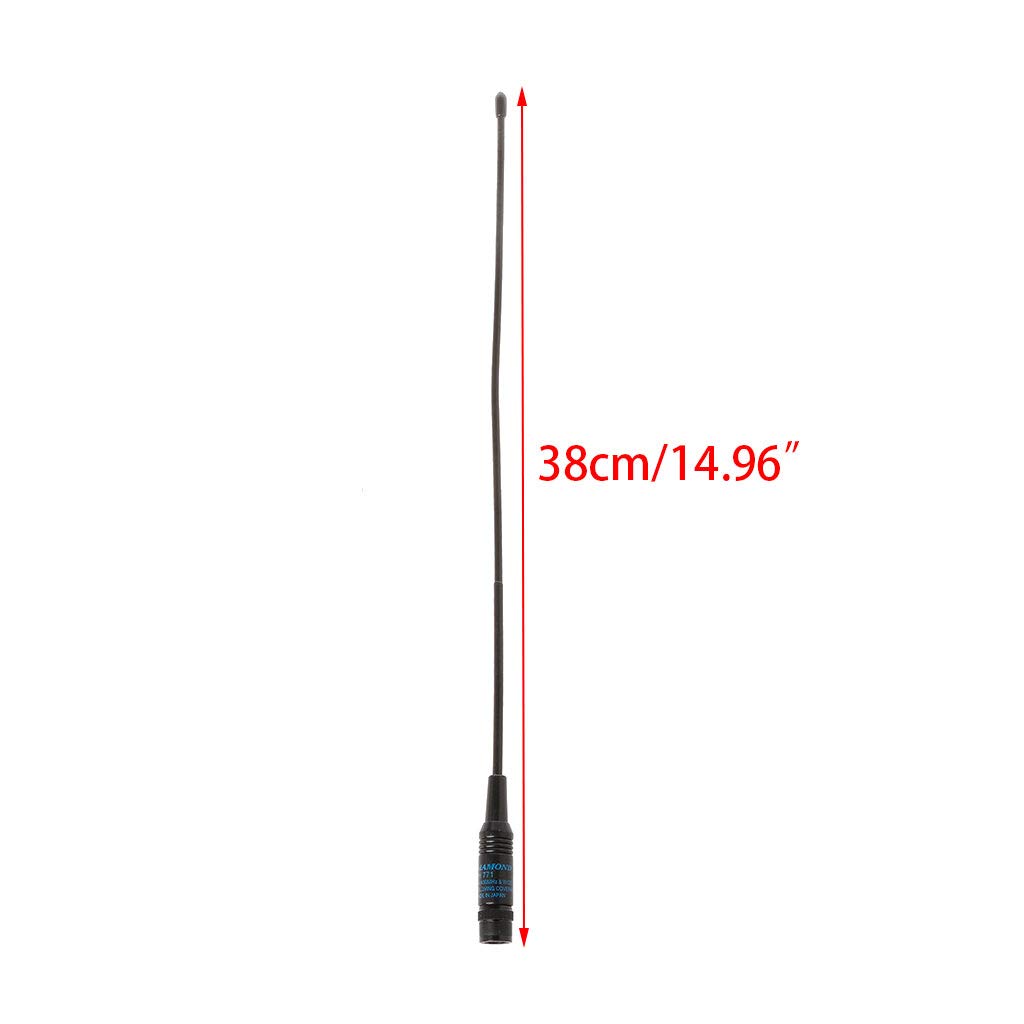 RH-771 Dual Band VHF/UHF BNC Antenna for Baofeng UV-5R Walkie Talkie - Enhanced Signal & Clear Communication for Outdoor Adventures, Hiking, and Emergency Preparedness