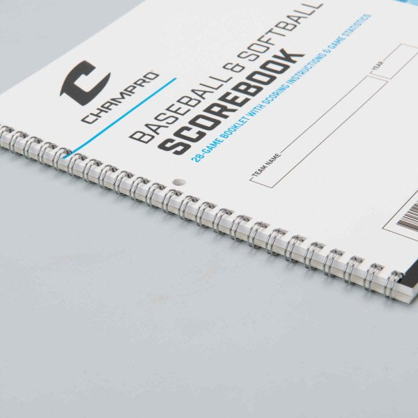 Champro Baseball & Softball Scorebook - Official Game Scoring Book for Coaches & Players - Perfect for Little League, High School & Tournament Games