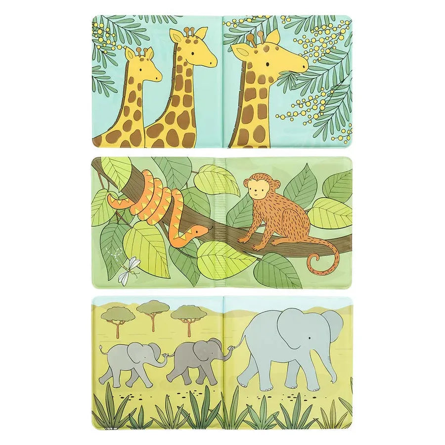Magic Bath Book - Savanna Friends Waterproof Baby Book for Toddlers | Fun & Educational Bathtime Toy for Kids