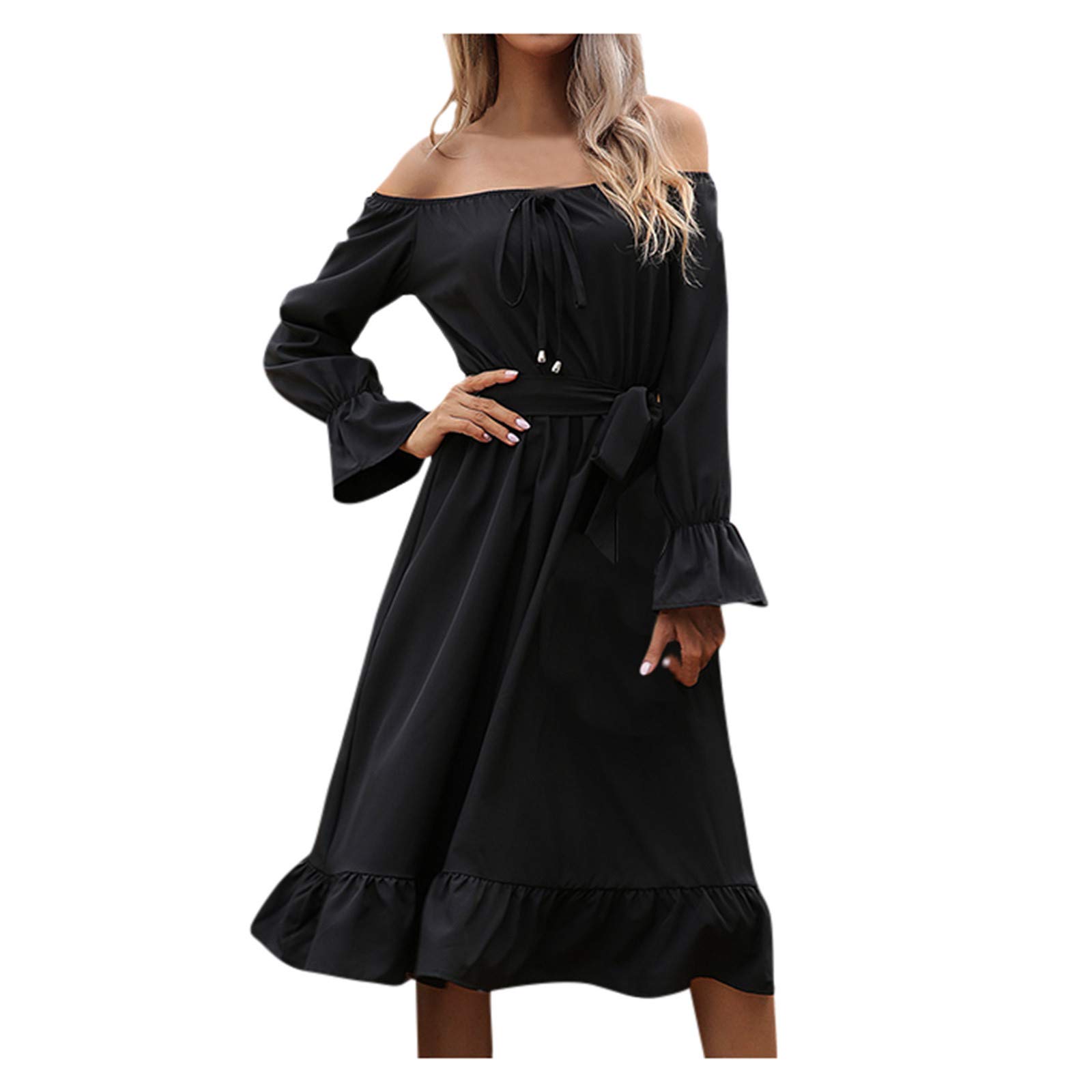 Elegant Pink One-Shoulder Midi Dress for Women - Sexy Solid Color Bodycon Dress for Party, Date Night & Special Occasions