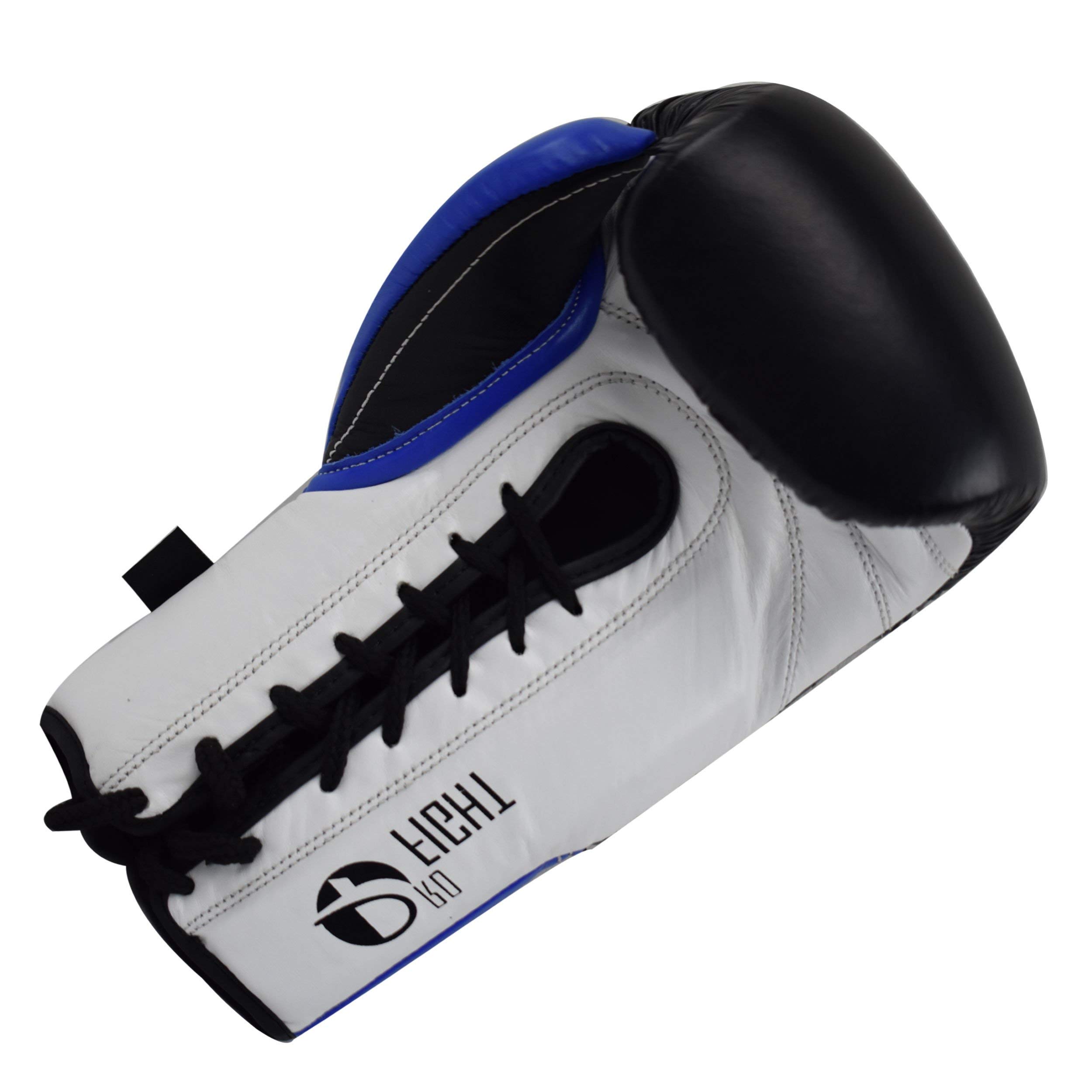 Pro Boxing Gloves - Genuine Leather Competition Lace-Up Gloves for Training & Sparring | Premium MMA & Kickboxing Gear
