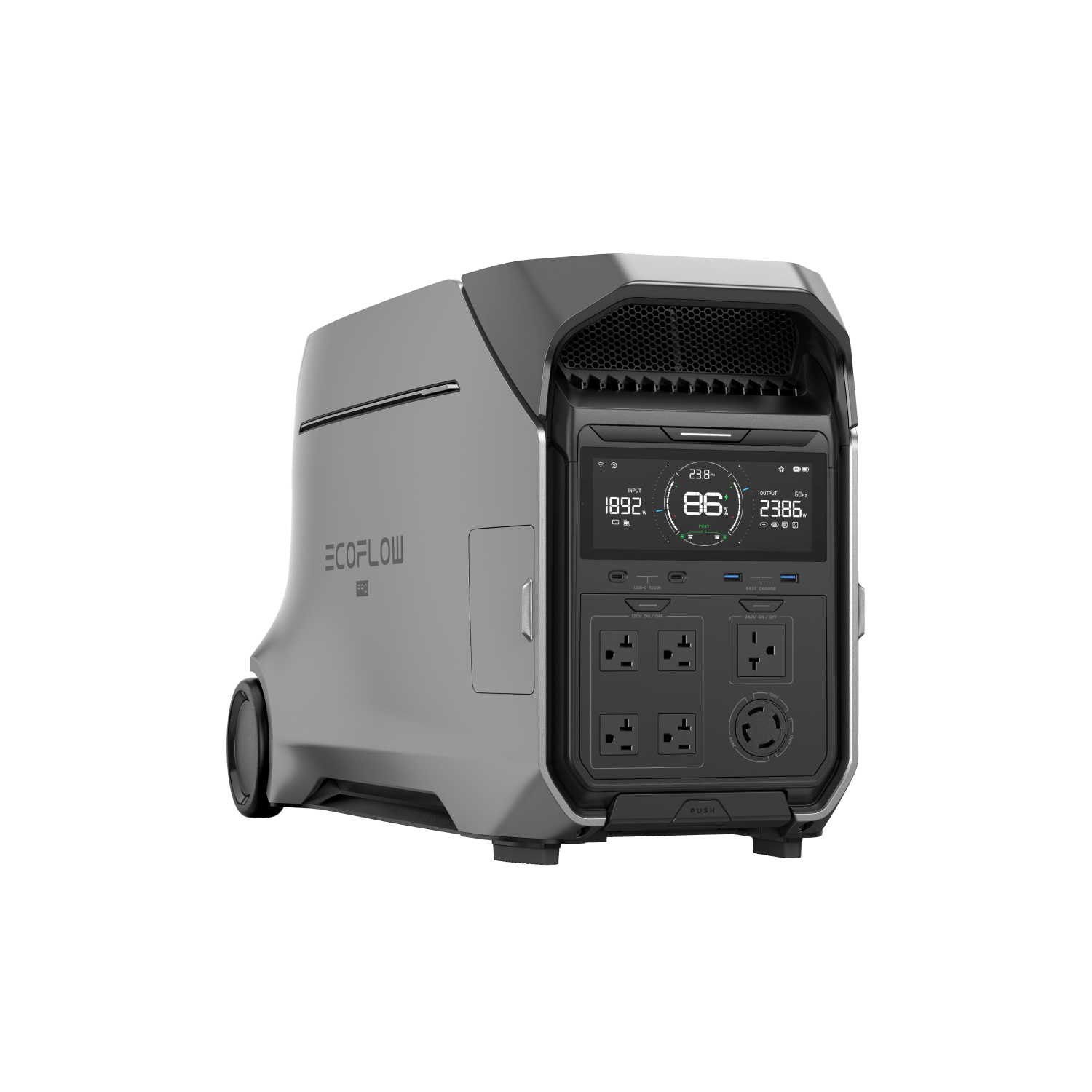 EcoFlow DELTA Pro 3 Portable Power Station 3600Wh - Refurbished Solar Generator for Home Backup, Camping & Outdoor Adventures