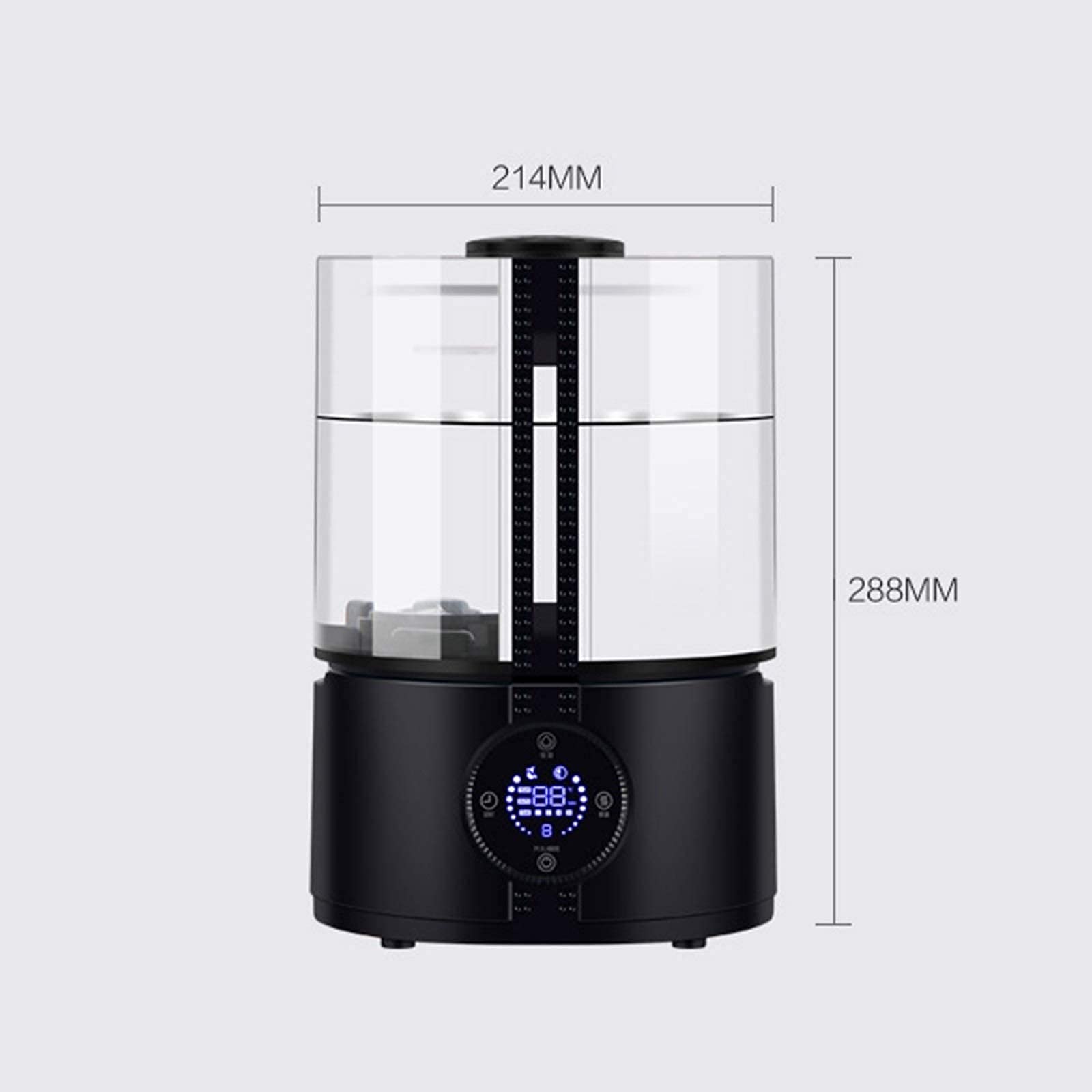 5L Smart Humidifier for Bedroom & Large Room - Ultra Quiet, Essential Oil Diffuser, Remote Control, Auto Shut-Off (White) - Perfect for Nighttime Use, Baby Nurseries & Office Spaces