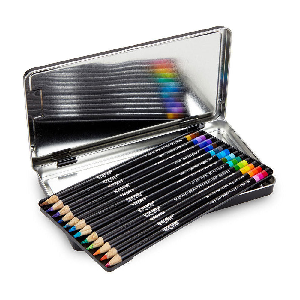 12-Piece Crayola Signature Tri-Color Colored Pencils Set for Kids Ages 9+ | Vibrant Art Supplies for Drawing, Sketching & School Projects
