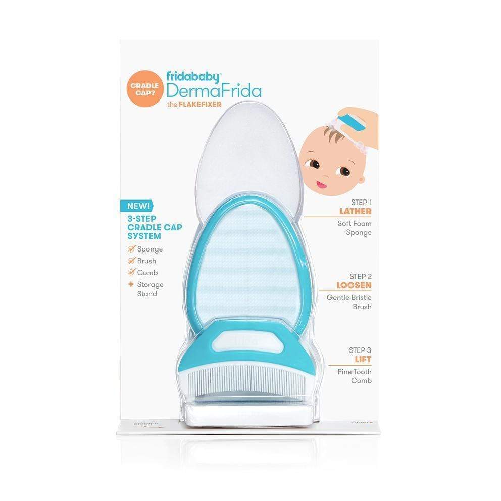 Fridababy Dermafrida Flake Fixer Baby Scalp Brush - Gentle Cradle Cap Treatment & Newborn Hair Care - Perfect for Bath Time & Sensitive Skin Care