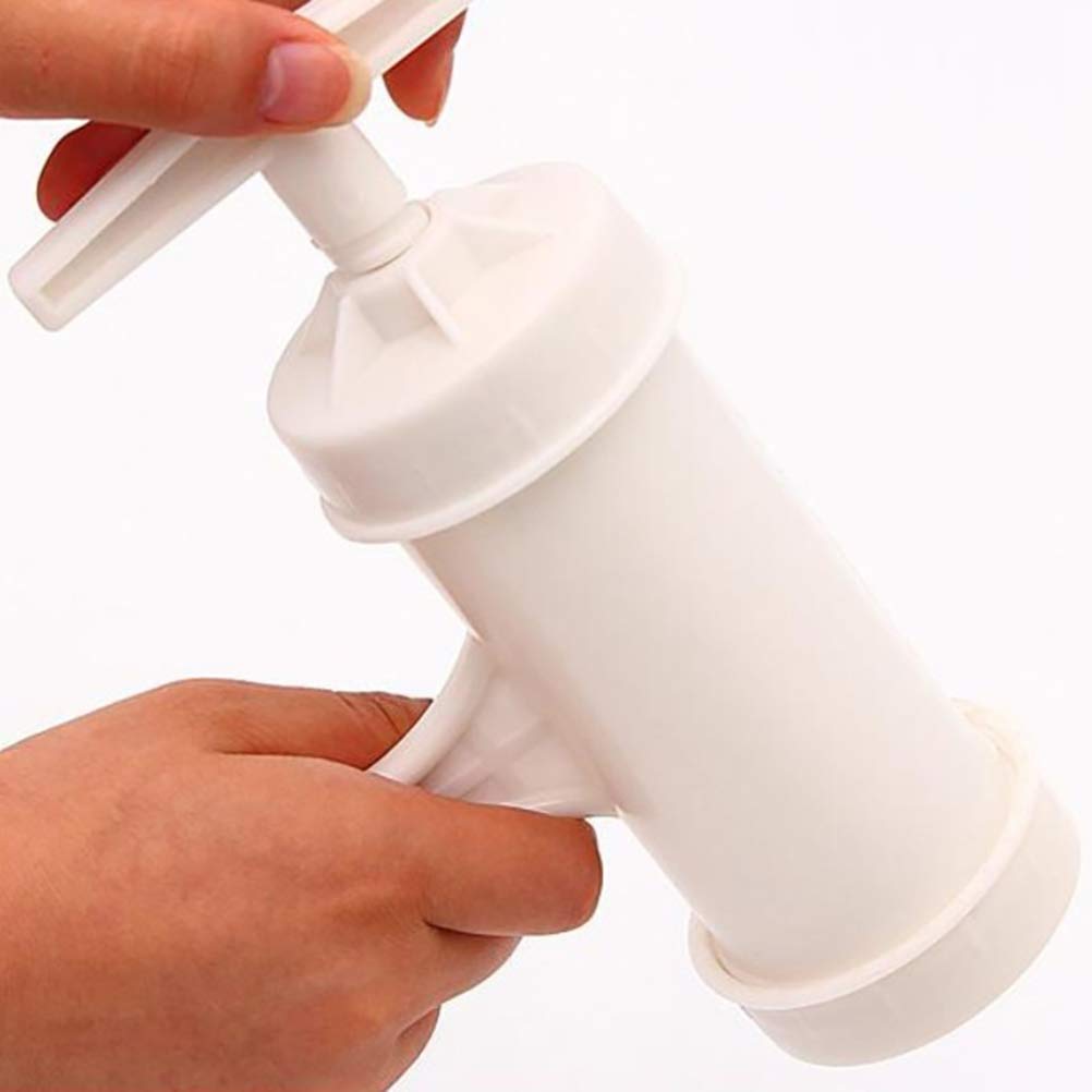 Premium Manual Pasta Maker - Hand Crank Dough Press for Homemade Spaghetti, Fettuccine & Noodles | Durable Kitchen Tool for Italian Cuisine | Perfect for Home Chefs & Pasta Lovers (White)