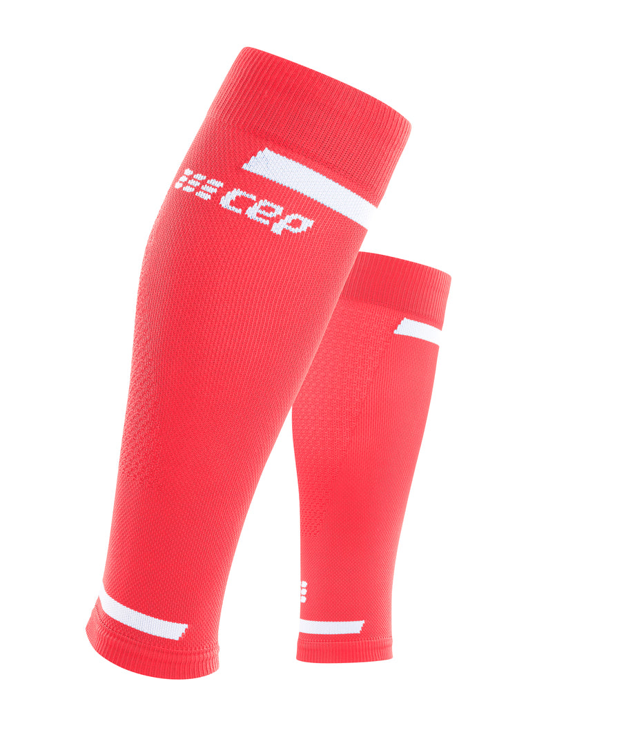 CEP Women's The Run Calf Sleeves V4 - Compression Socks for Running & Recovery, Pink (WS204R) - Perfect for Marathon Training, Gym Workouts & Post-Exercise Muscle Support