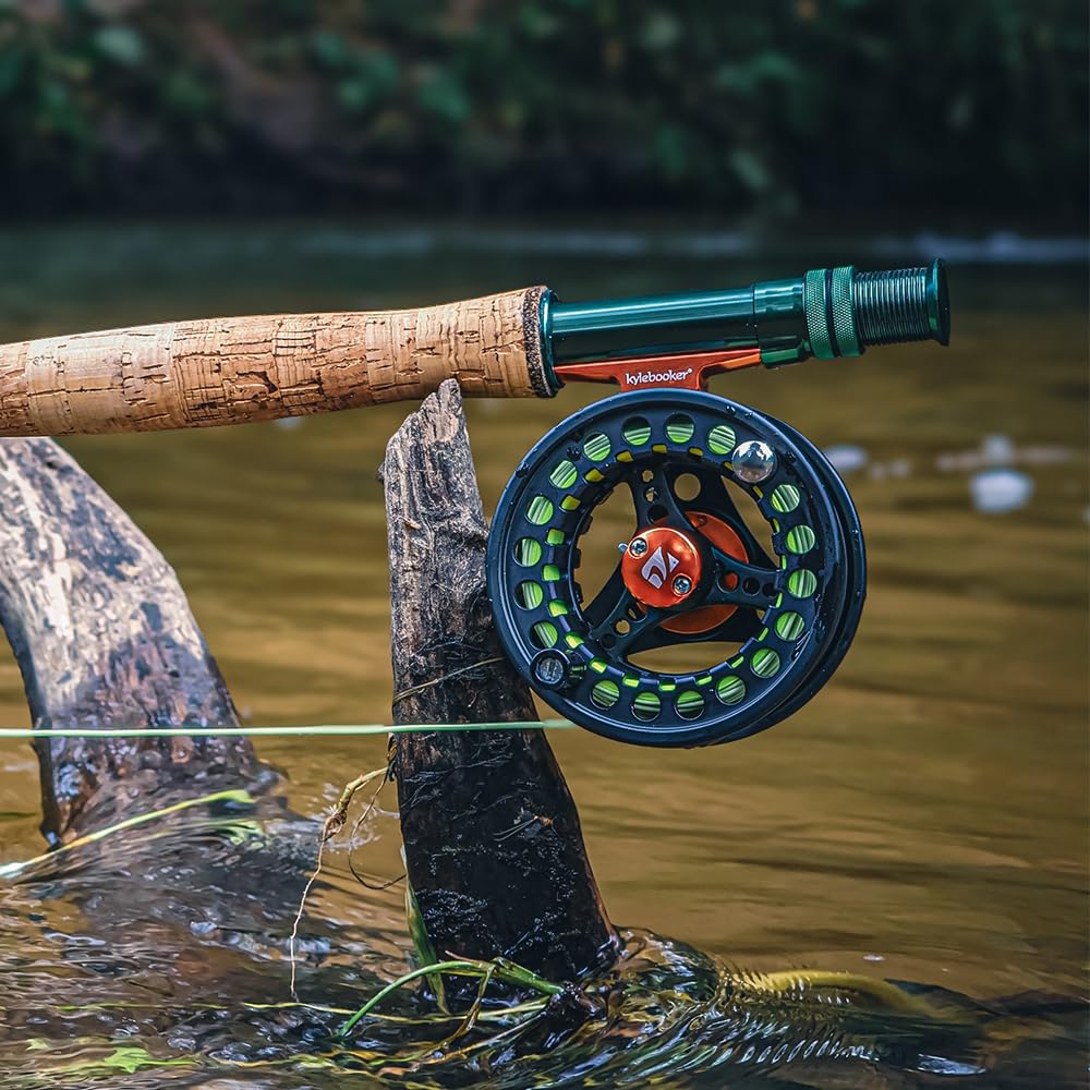 Kylebooker Fly Fishing Rod and Reel Combo Kit - 3/4/5/6/7/8 Weight Complete Starter Outfit with Carrying Case - Perfect for Beginners, Trout Fishing, and Outdoor Adventures