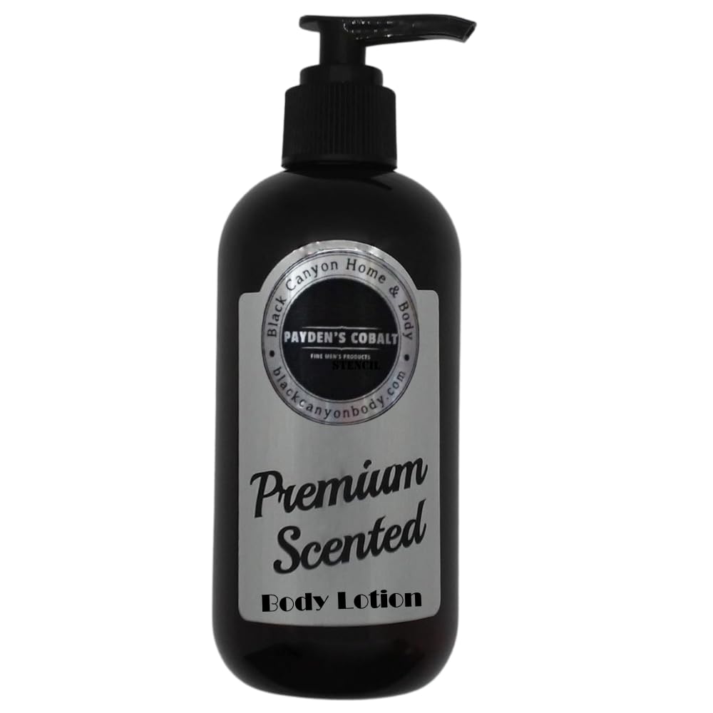 Payden's Cobalt Rust Scented Luxury Body Lotion for Men - 16 Oz with Lanolin & Jojoba Oil - Hydrating Moisturizer for Dry Skin - Perfect for Daily Use & Post-Shave Care