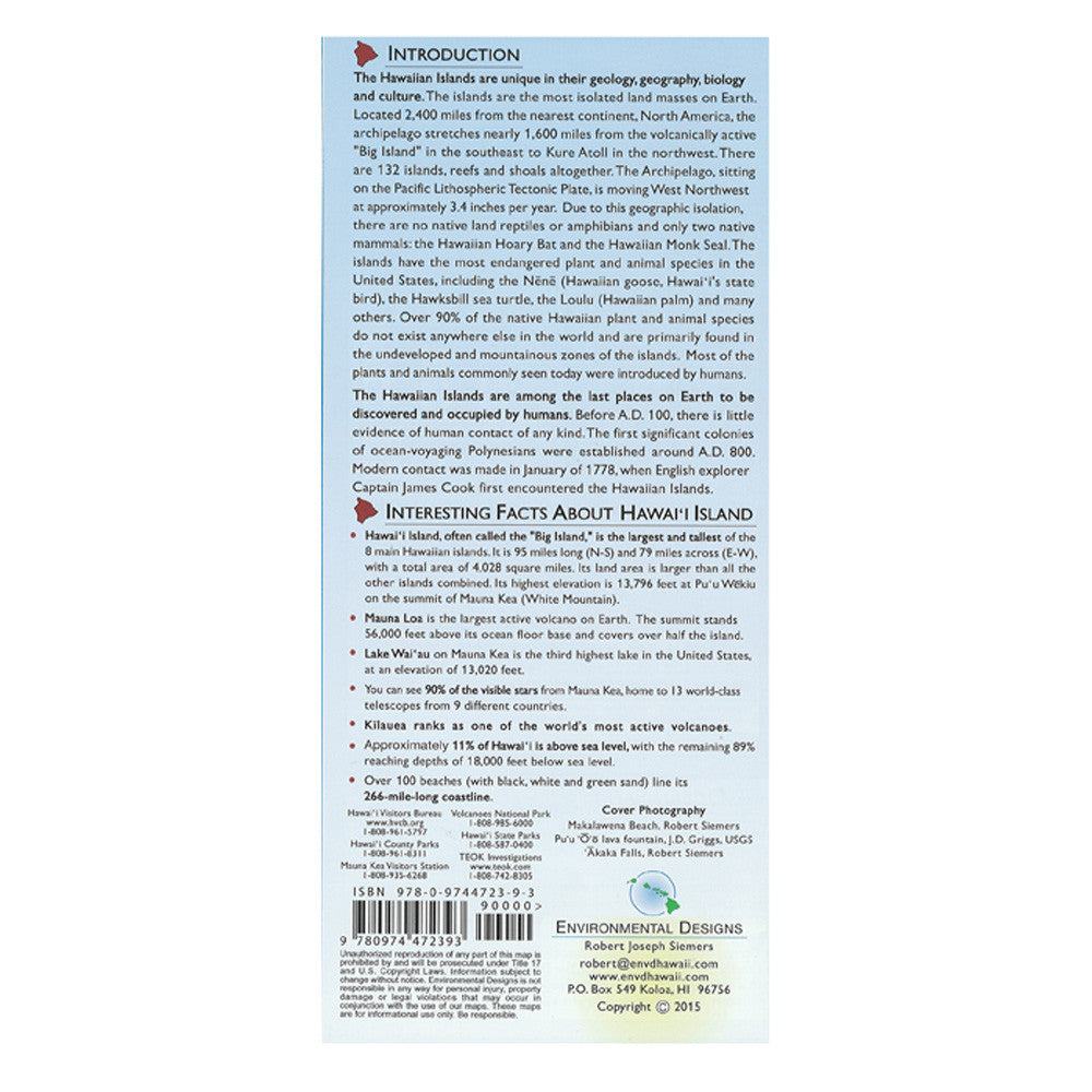 Hawaii Island Atlas & Maps - Detailed Travel Guide for Exploring Big Island Hawaii | Perfect for Hiking, Road Trips & Adventure Travel