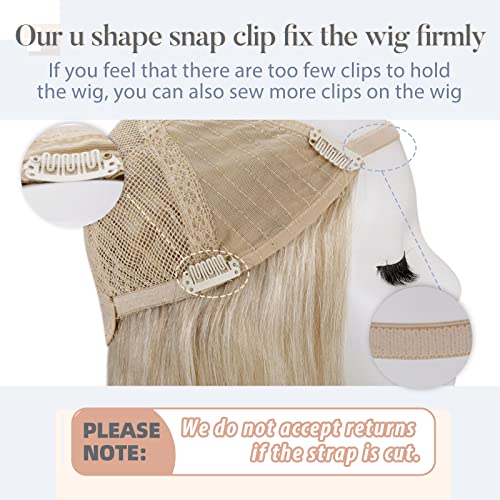U Part Human Hair Wig 12-20 Inches | 100% Remy Human Hair Extensions | Natural Black & Brown Colors | Perfect for Daily Wear, Parties & Cosplay