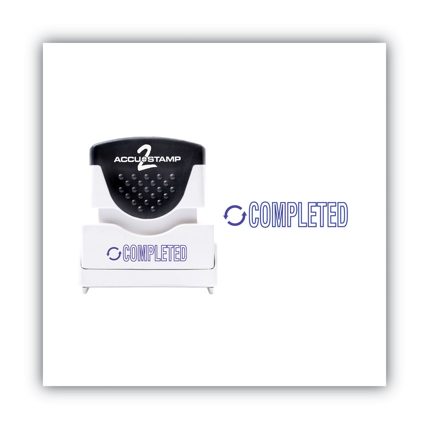 ACCUSTAMP2® Pre-Inked Shutter Stamp - Blue, 1.63