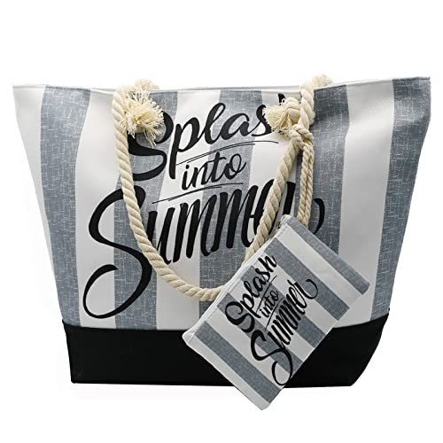 Grey Beach Bags