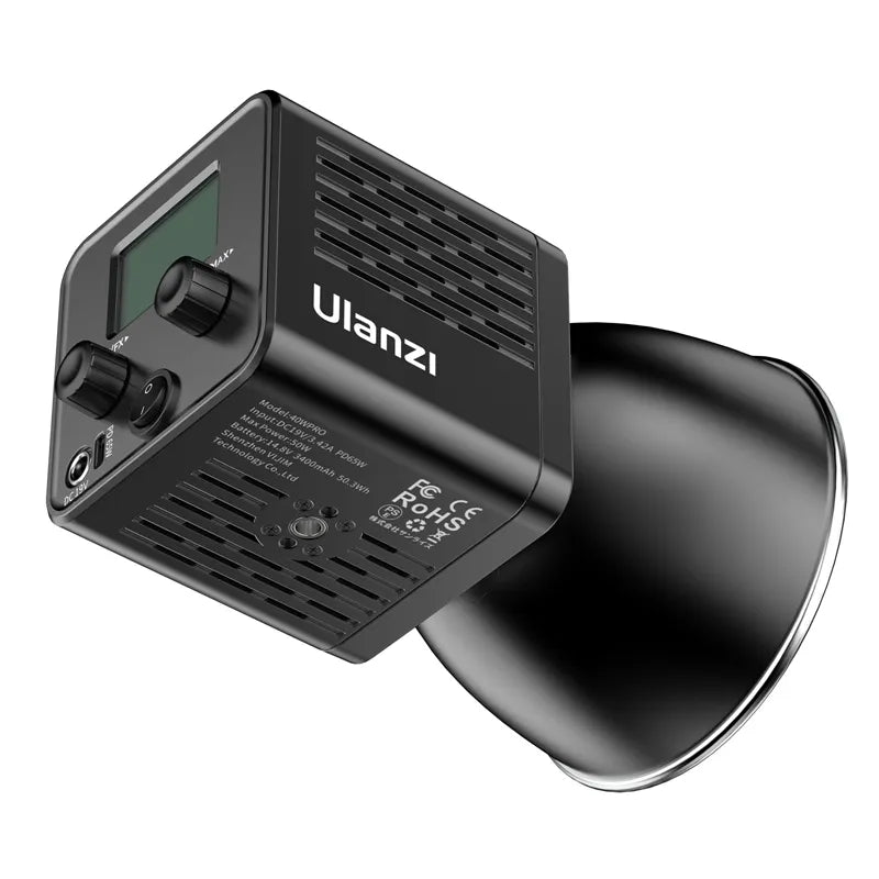 Ulanzi L023 40W Pro Portable LED Video Light with Adjustable Brightness & Color Temperature - Perfect for YouTube, TikTok, Vlogging, Photography and Studio Lighting