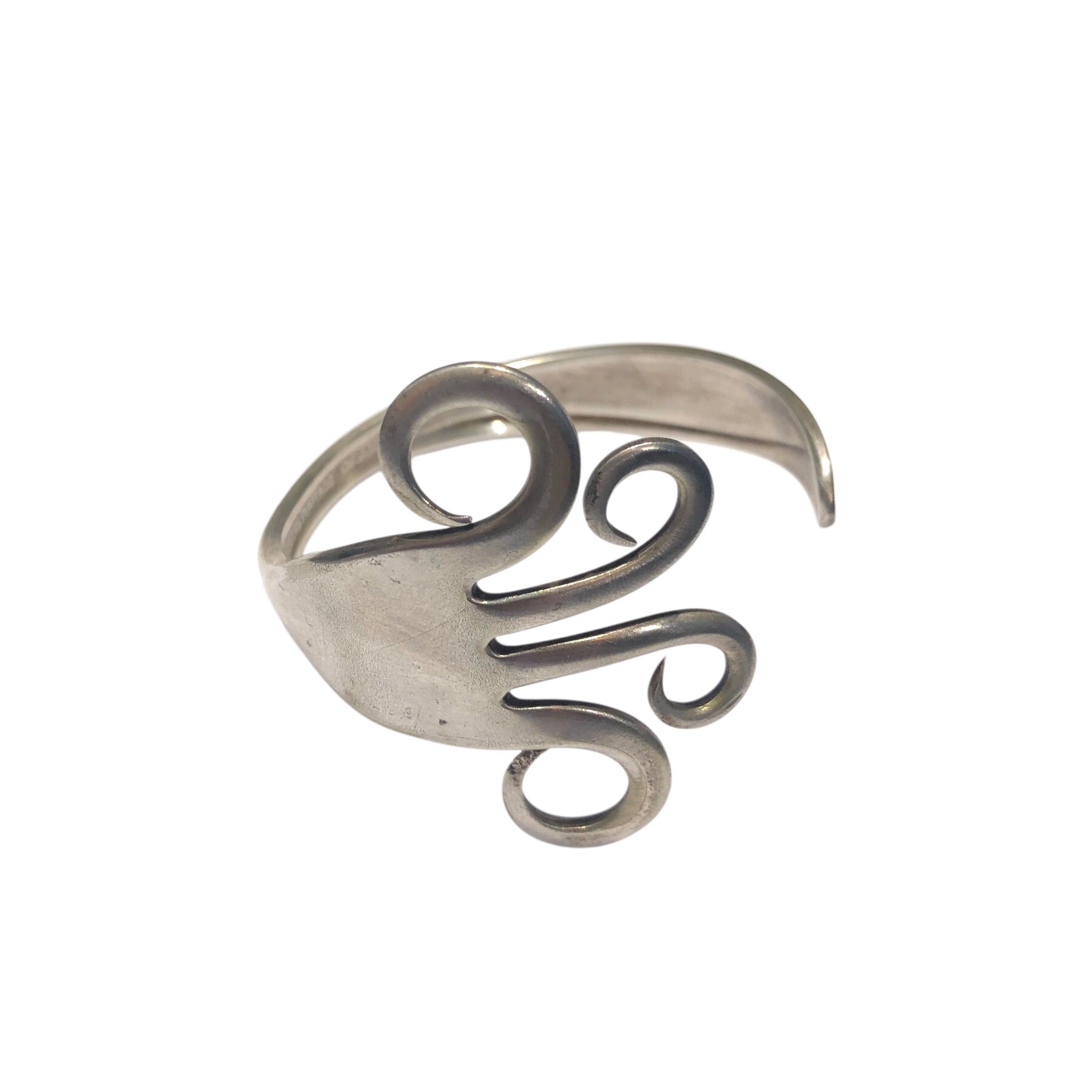 Vintage Mexican Whimsical Fork Heavy Cuff Bracelet - Unique Boho Jewelry for Women - Perfect for Festivals, Parties & Everyday Boho Chic Style