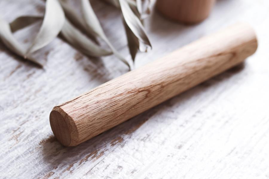 Premium Hardwood Rolling Pin for Baking - Natural Wood Dough Roller for Pastry, Pizza, Cookies & Pie Crust - Perfect for Home Bakers & Professional Kitchens