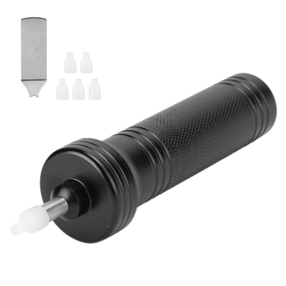 Professional Watch Glass Removing Pump - Portable Watch Repair Tool for Watchmakers & DIY Enthusiasts (Metallic Black) | Perfect for Watch Battery Replacement & Lens Repair at Home or Workshop