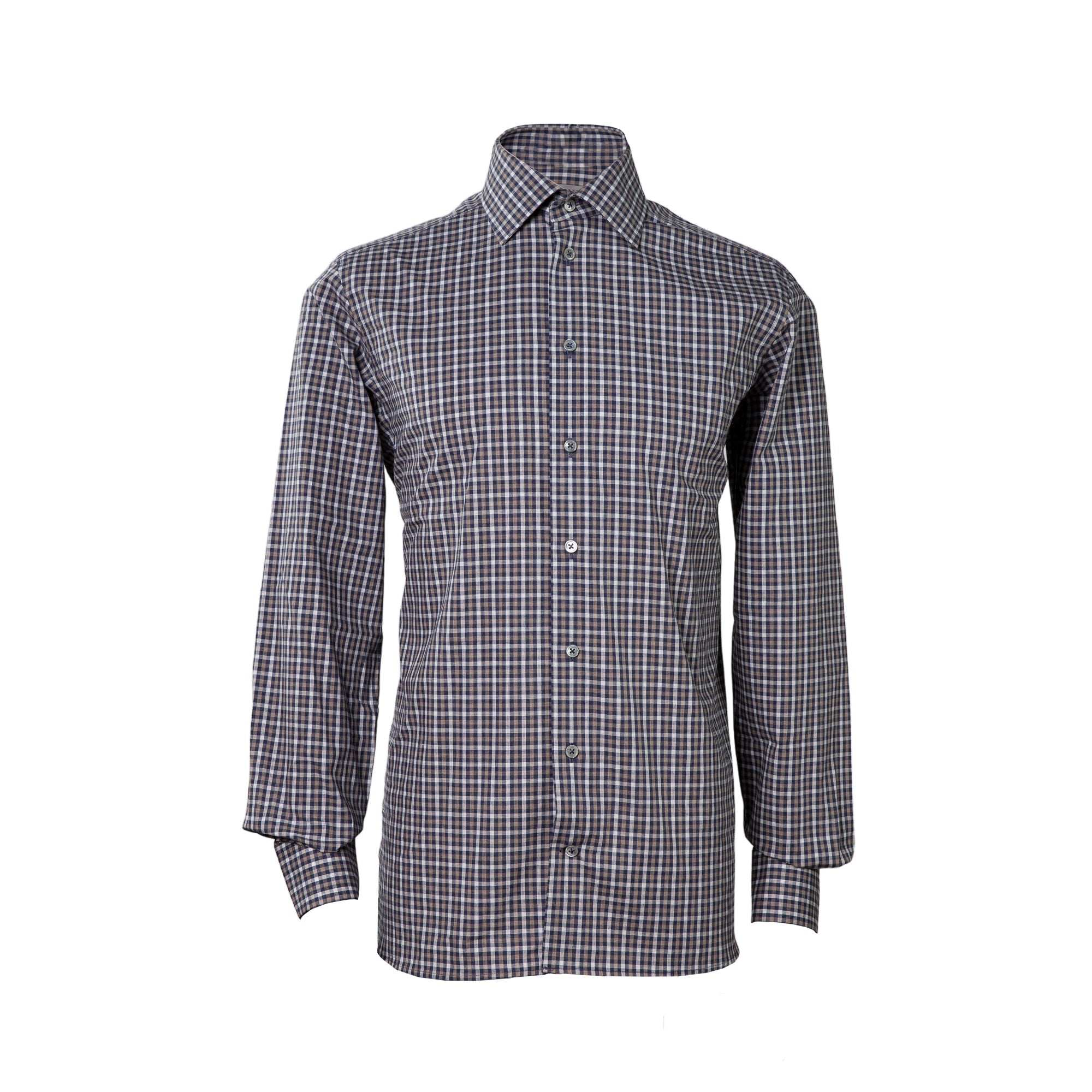 Henry Sartorial Casual Check Cotton Shirt for Men - Black Multi Color Plaid Button Down Shirt | Perfect for Office, Date Night & Weekend Outings