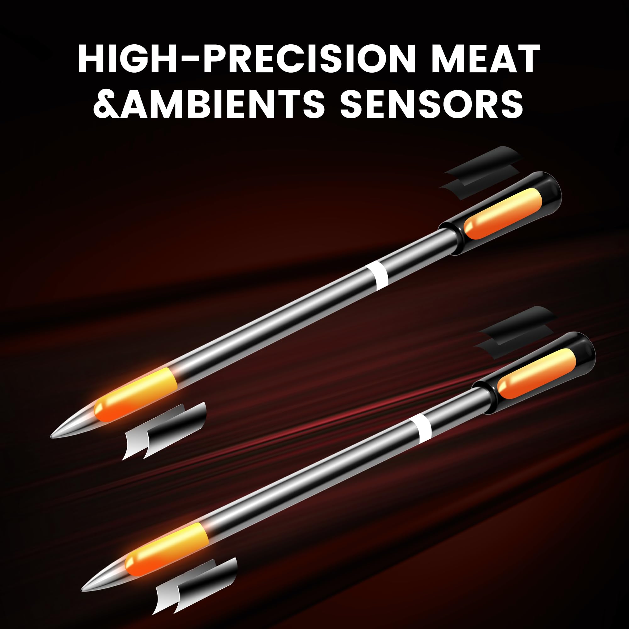 **Niitawm Digital Meat Thermometer - Smart Bluetooth Wireless Food Thermometer with Dual Probes for BBQ, Smoker, Grill & Air Fryer - Long Range iOS & Android App Control - Perfect for Cooking, Grilling & Gifting**    *(Ideal for backyard BBQs, holiday feasts, and home chefs who love precision cooking!)*