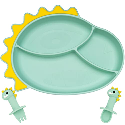 Plate Green Dinosaurs Sets