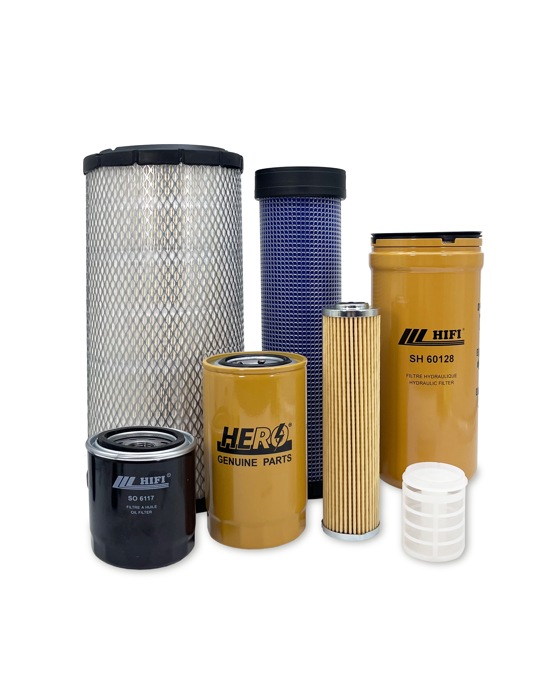 HERO® Maintenance Filter Kit for Takeuchi TL150 Track Loader - Air, Oil & Hydraulic Filters Replacement - Perfect for Construction Equipment Maintenance & Fleet Servicing