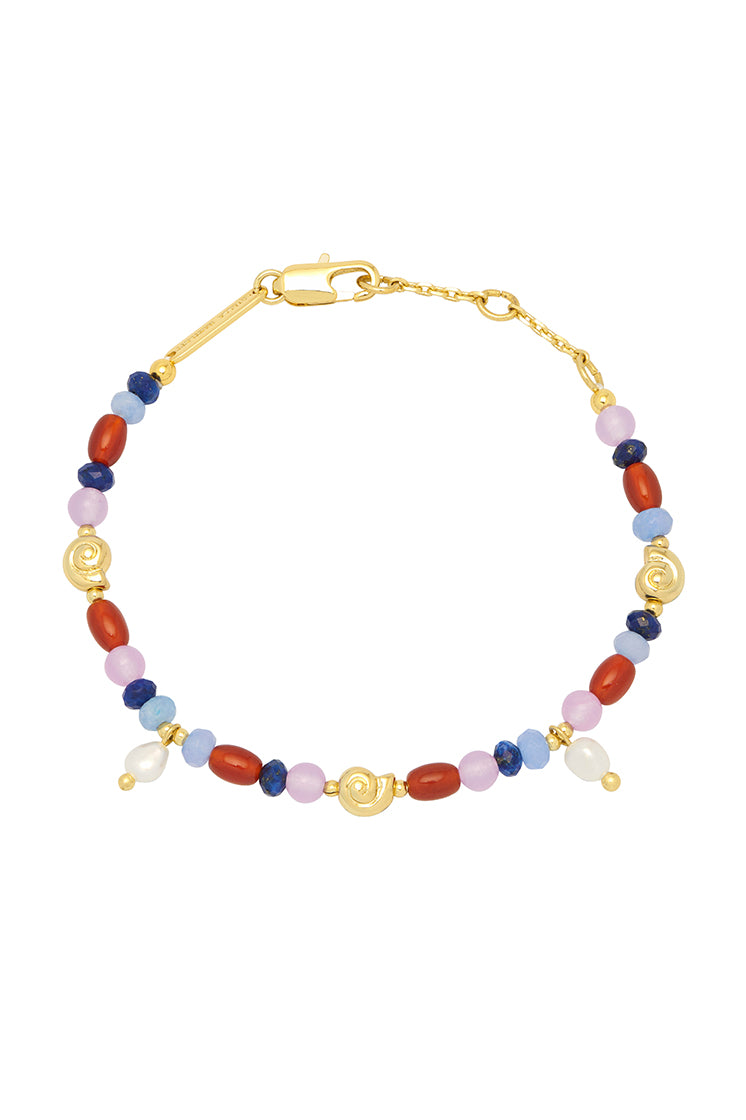 Pearl Gemstone Shell Bracelet - Elegant Natural Shell Jewelry for Women | Perfect for Beach Weddings, Boho Fashion & Summer Accessories