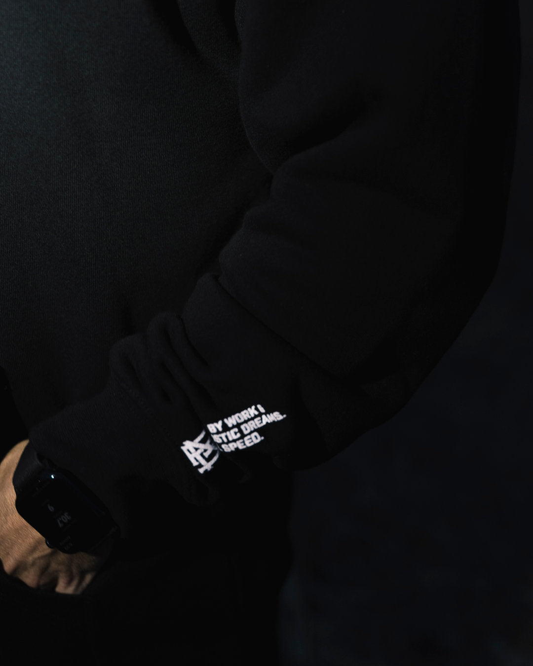 Premium MANTRA HOODIE for Men & Women - Soft Cotton Black Pullover Hooded Sweatshirt | Streetwear, Casual Wear, Gym & Lounge Outfit
