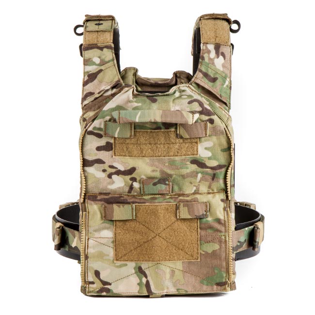 HRT RAC Plate Carrier Vest - Adjustable Tactical Body Armor for 10x12 & 11x14 Plates - Military & Law Enforcement Gear for Combat Training & Outdoor Survival