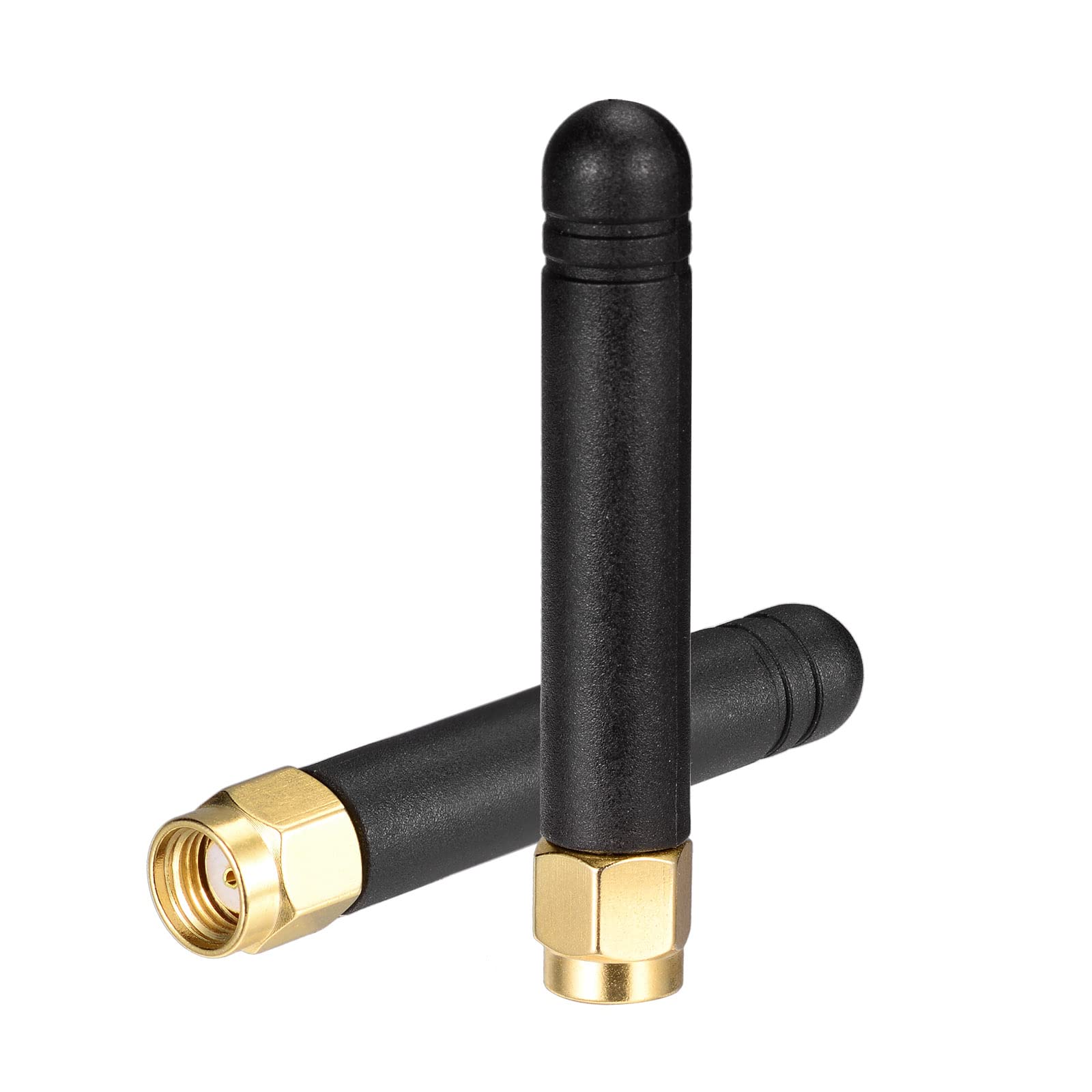 Bingfu 2-Pack Dual Band WiFi Antenna 2.4GHz 5GHz 5.8GHz MIMO RP-SMA Male for FPV, WiFi, Bluetooth, USB Adapter, PCIe Card, Router & Wireless Backup Camera - Perfect for Drone FPV, Home Networking & Wireless Signal Boosting