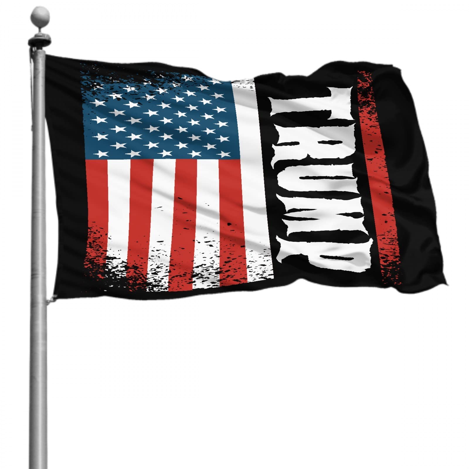 Donald Trump 2020 Vintage American Flag - 3x5 FT Patriotic Decor for Yard, Garden & Home - Single-Sided Outdoor/Indoor Banner with Brass Grommets (No Flagpole Needed) - Perfect for Political Support, Backyard Parties & Patriotic Events