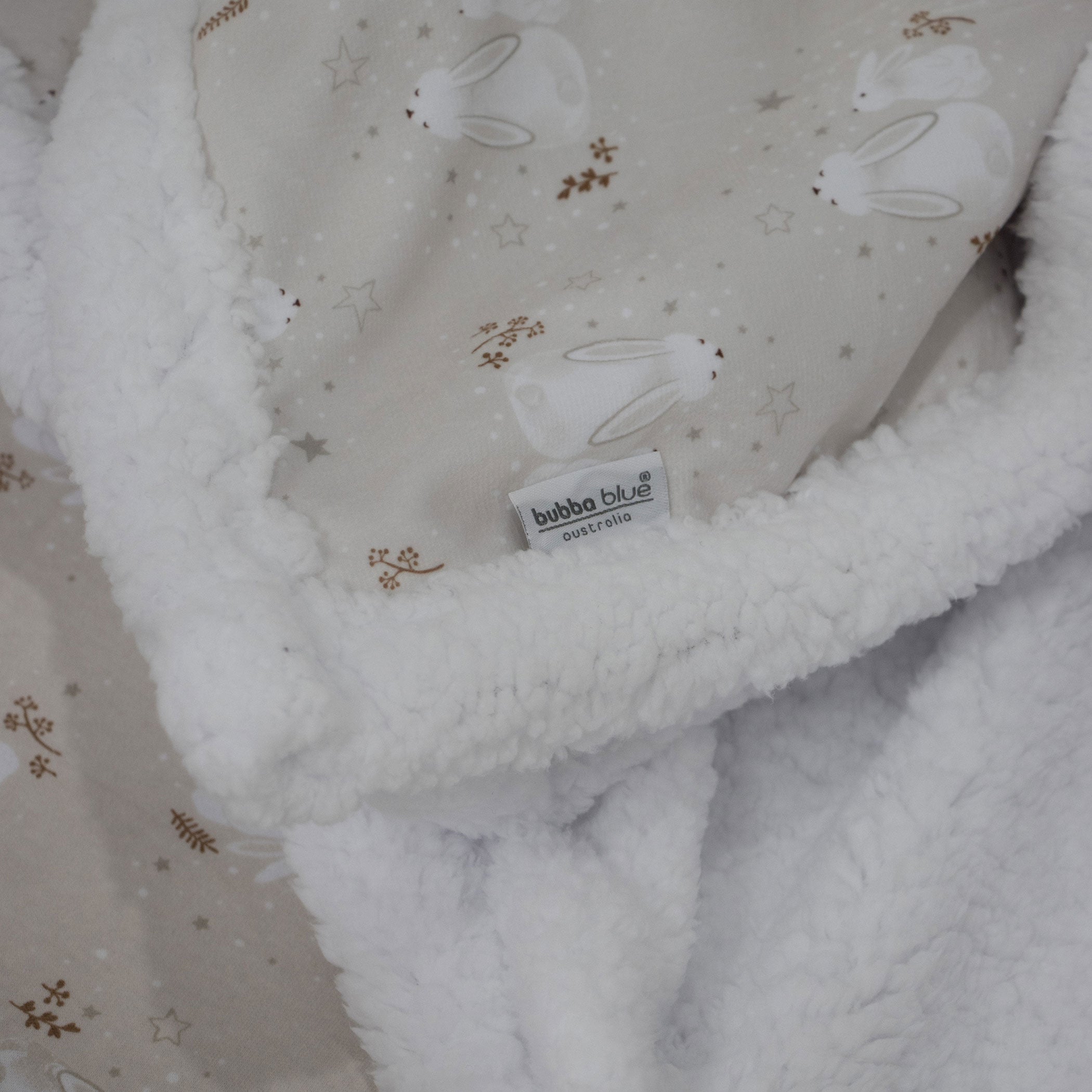 Bunny Dreams Reversible Fleece Cuddle Blanket - Soft Cozy Flannel Throw for Adults & Kids - Perfect for Bed, Sofa, and Travel