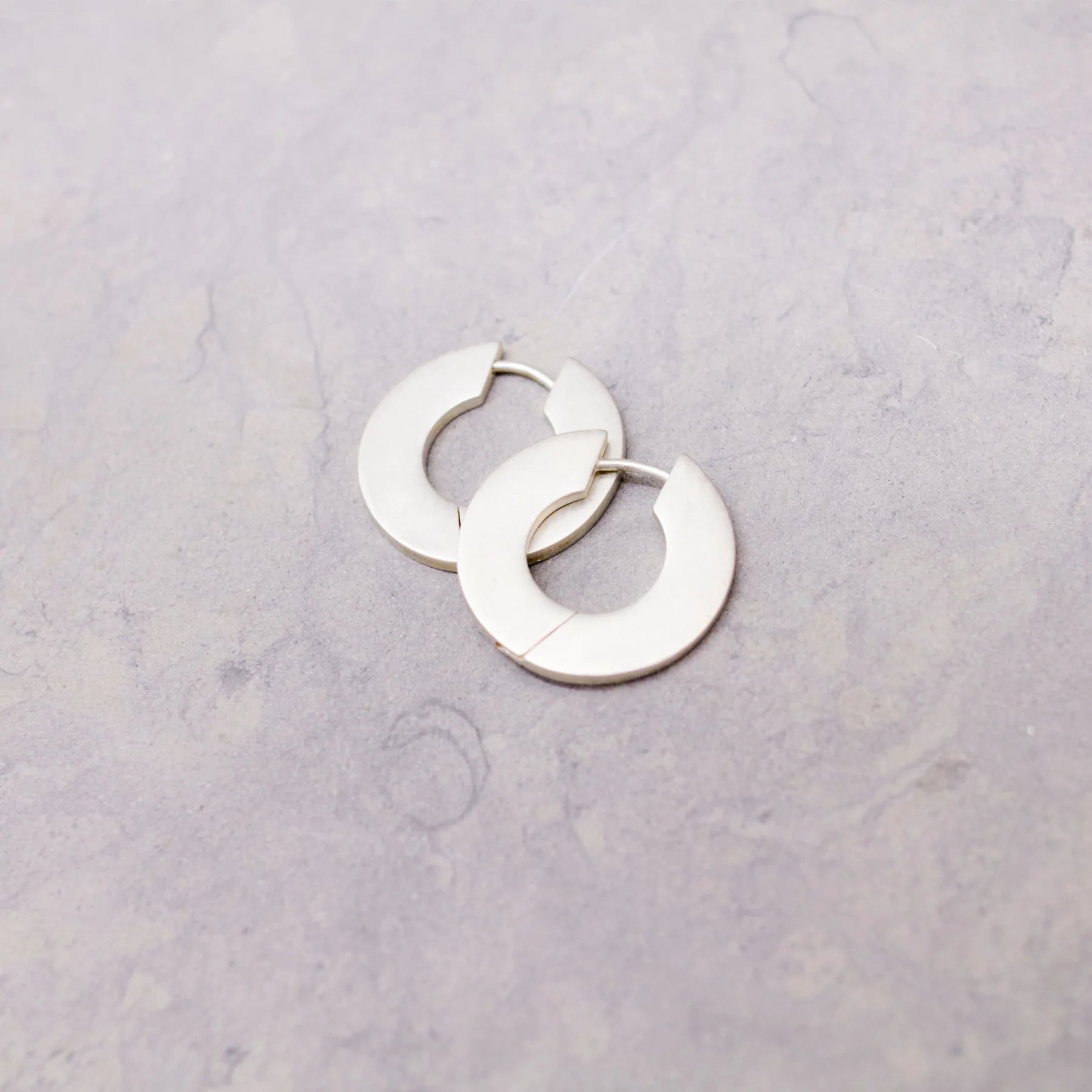 Flat Wide Huggie Earrings for Women - Minimalist Gold Hoop Earrings for Everyday Wear - Perfect for Work, Date Night & Casual Outfits