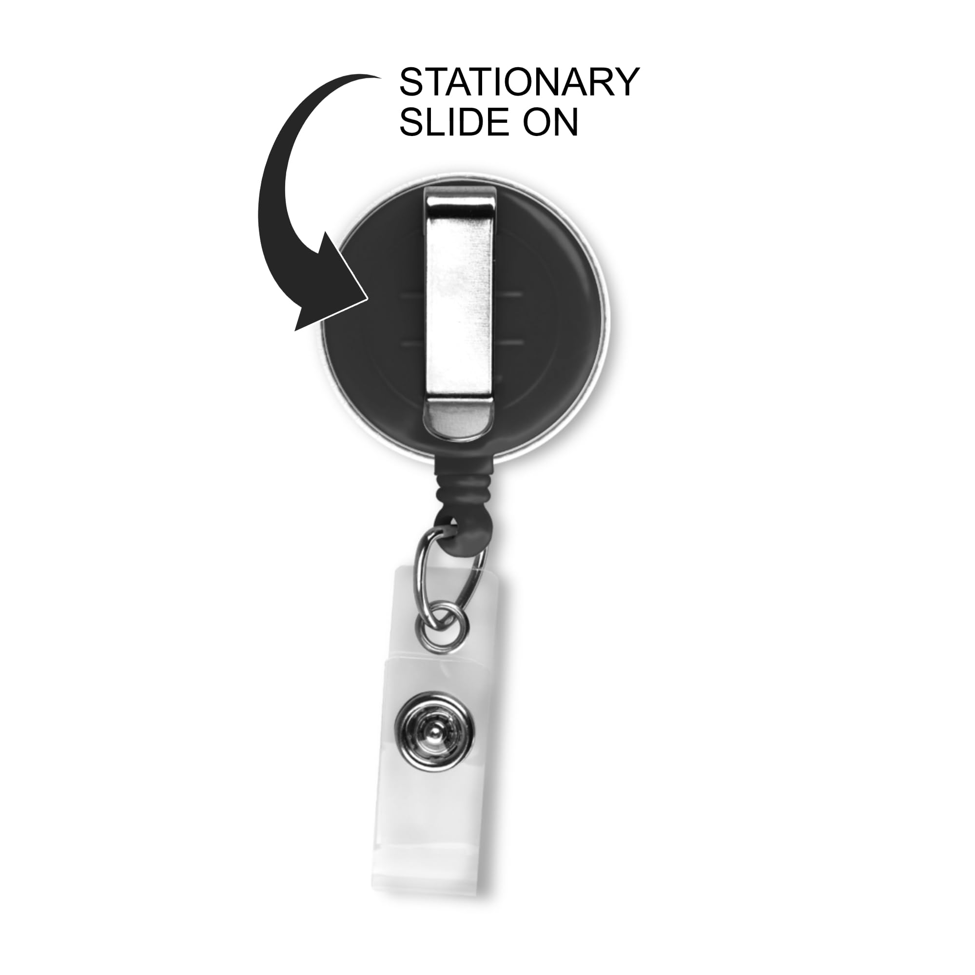 Thin Blue Line Badge Reel - K9 German Shepherd ID Holder for Police & Military