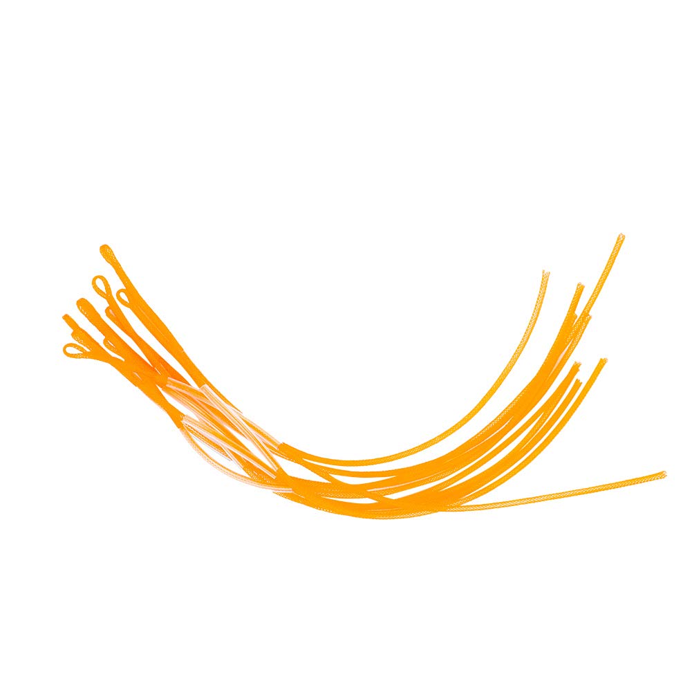 Ubersweet® 10PCS Fly Fishing Line - 30LB Yellow Braided Loop Line for Fly Fishing Tackle Accessories | Perfect for Trout, Bass, and Salmon Fishing in Rivers and Lakes