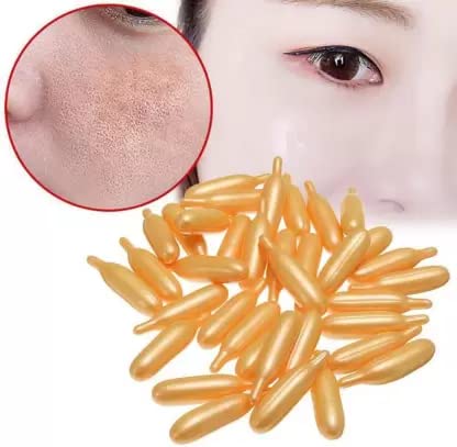 AGLEY Beauty Vitamin E Facial Capsules - Anti-Aging & Hydrating Skincare for Glowing Skin | Perfect for Night Routine & Travel Skincare