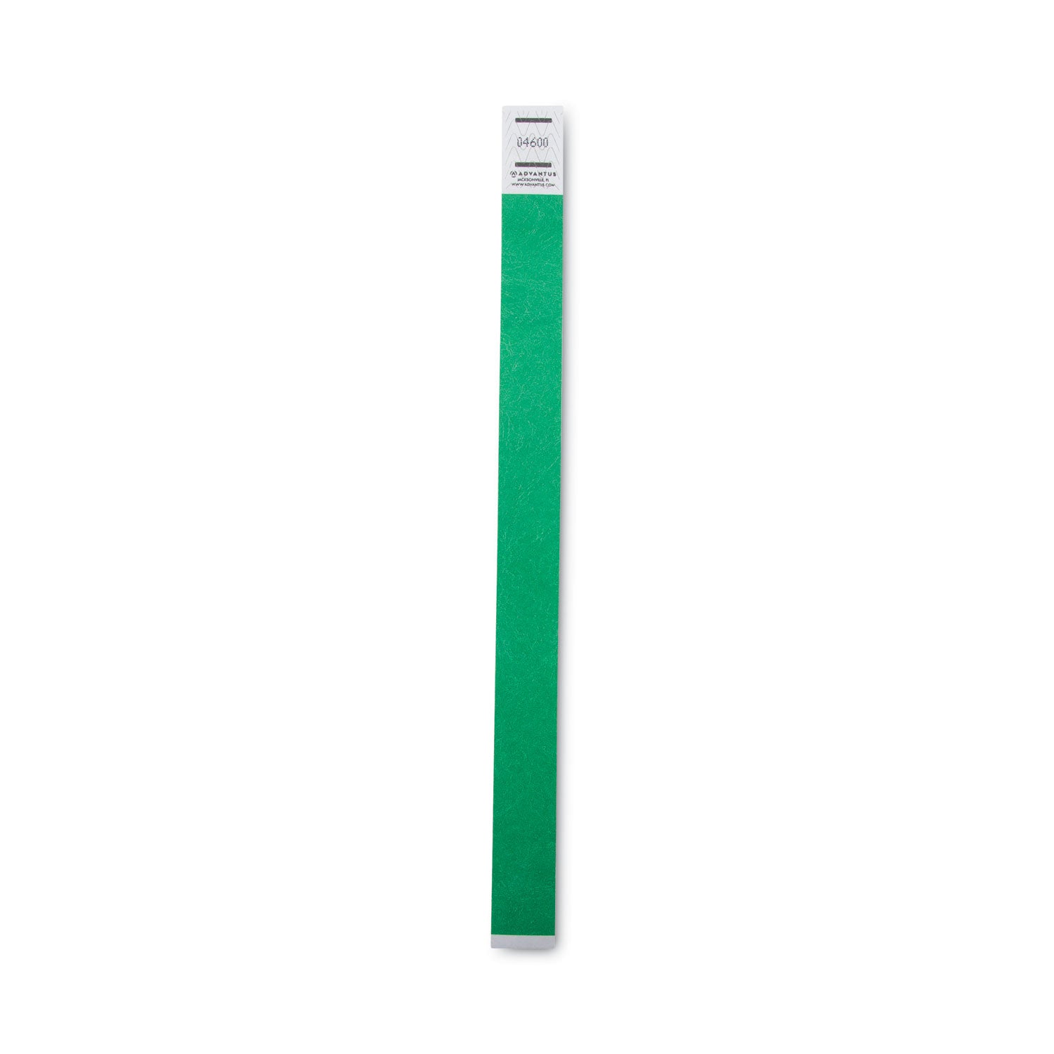 Advantus Sequentially Numbered Crowd Control Wristbands - 10 x 0.75 Inch Green Wristbands (Pack of 100) for Event Management, Concerts, and VIP Access Control