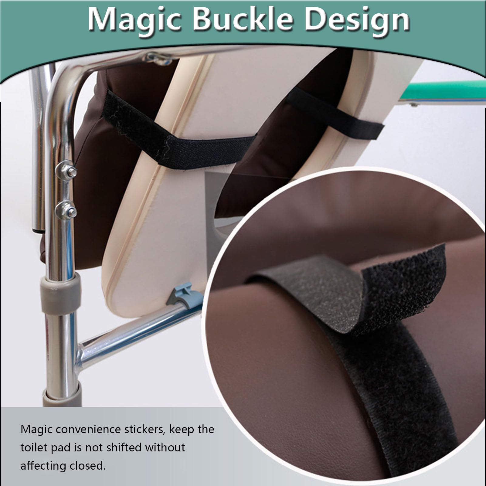 **Soft Commode Seat Cushion Replacement - Padded Toilet Seat Cushion for Bedside & Portable Commodes - Comfortable for Seniors & Shower Chairs - Ideal for Elderly Care, Post-Surgery & Mobility Assistance**