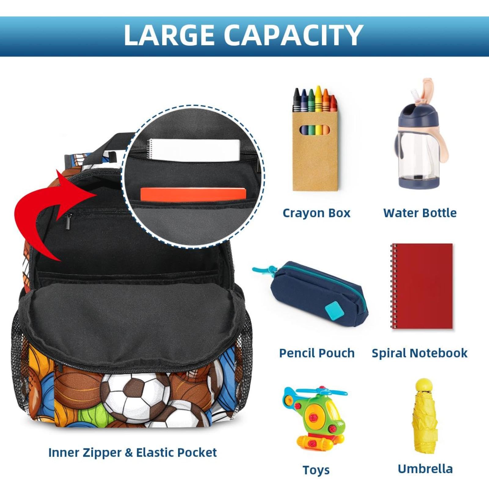 Best Travel & Work Backpack for Men & Women - Durable Sports Backpack for Basketball, Football, Volleyball - Perfect for Commuting, Gym, School & Outdoor Adventures