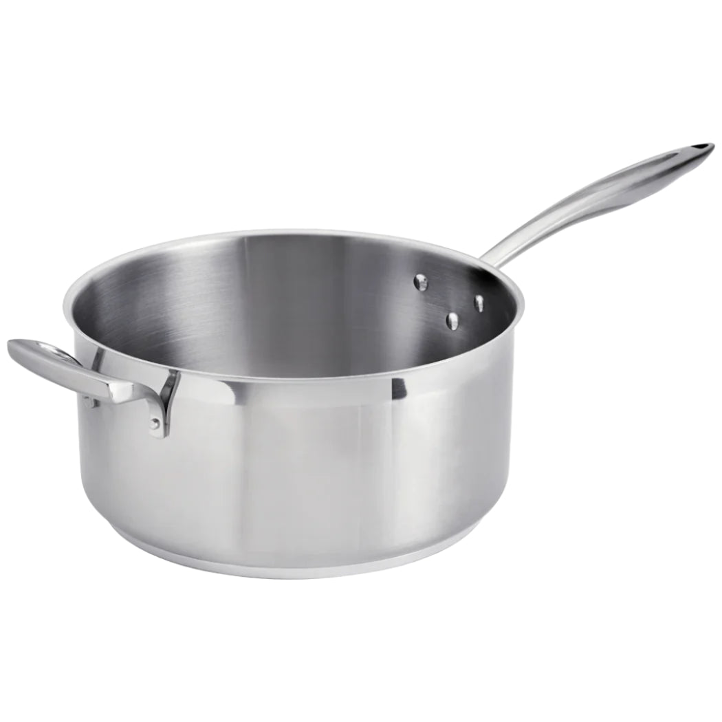 Thermalloy 8 Quart Stainless Steel Sauce Pan - Premium Cooking Pot for Sauces, Soups & Stews - Perfect for Home Chefs & Professional Kitchens