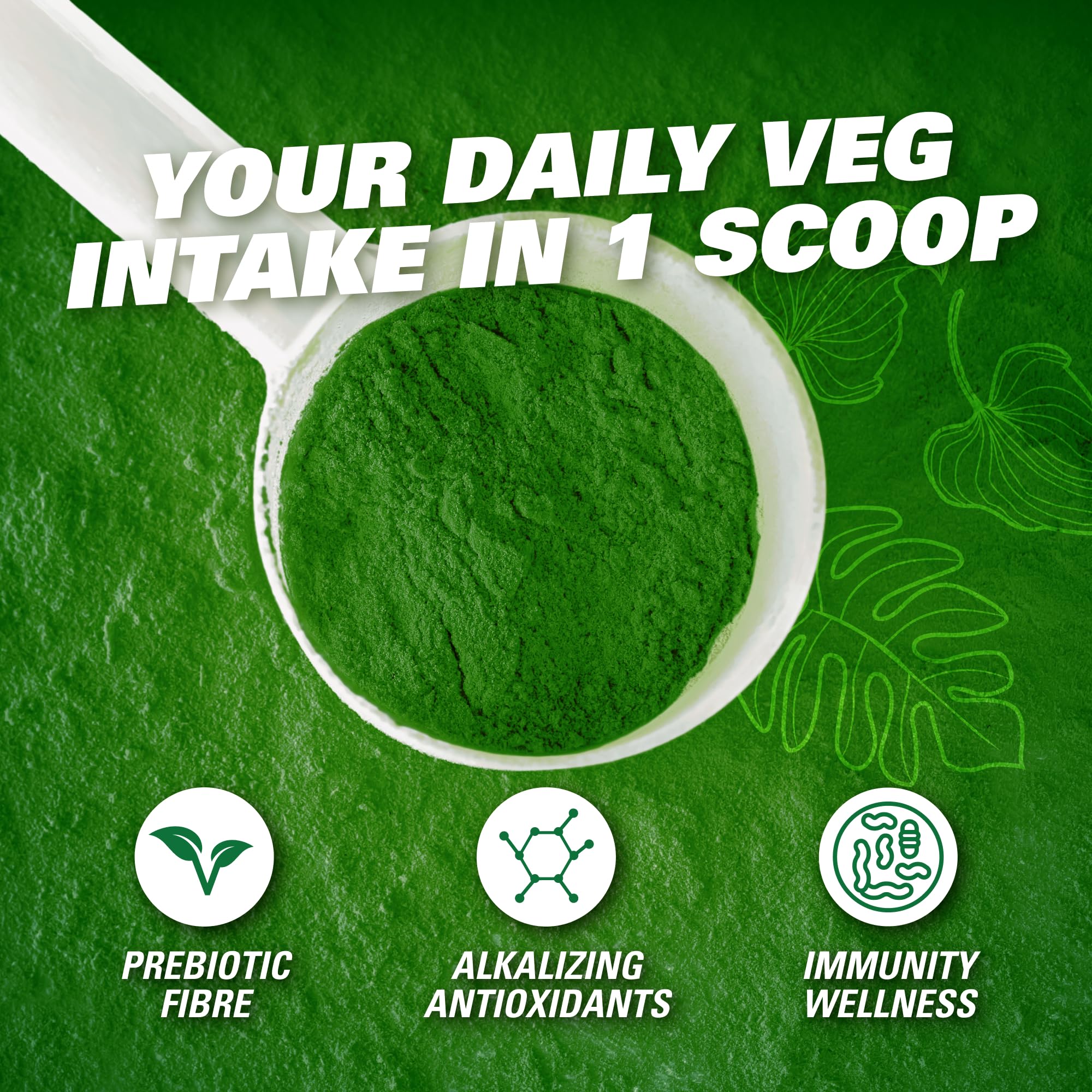 EHP Labs OxyGreens Super Greens Powder with Spirulina & Chlorella - Organic Superfood Supplement for Immunity, Digestion & Energy | Antioxidant-Rich Green Juice Powder with Prebiotic Fiber | 30 Servings (Passionfruit Flavor) | Perfect for Smoothies, Shakes & Daily Wellness Routine