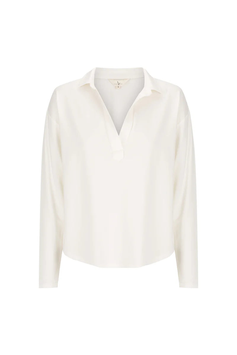 Stevie Top - Soft White Blouse for Women | Comfortable & Stylish Casual Wear for Office, Date Night & Everyday Outfits