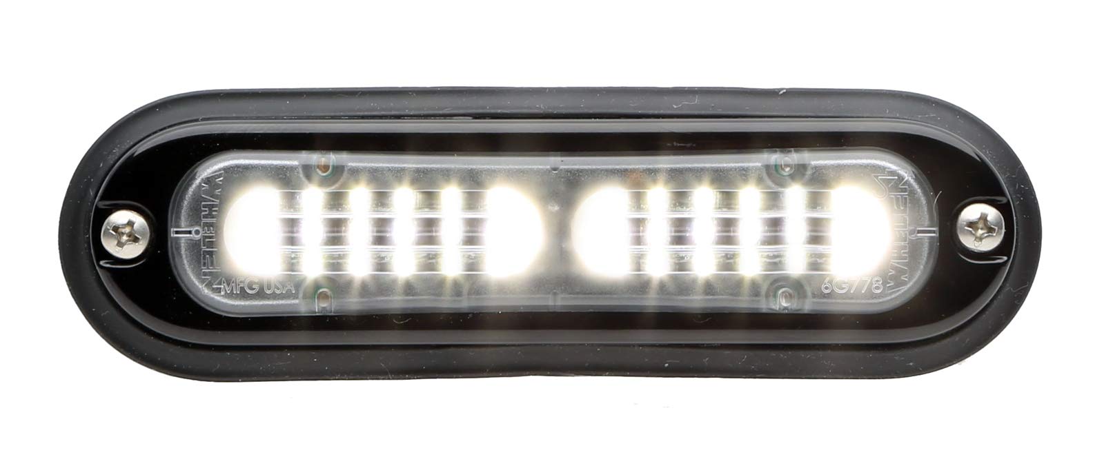 Whelen ION T-Series TLIC Linear Super-LED Clear Surface Mount Lighthead - High Visibility Emergency Vehicle Light for Trucks, Police Cars & Construction Vehicles