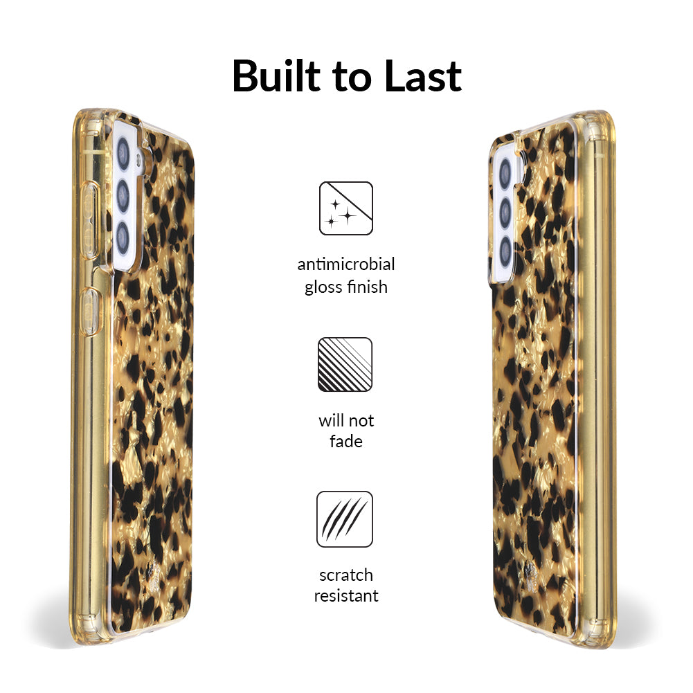 Samsung Galaxy Phone Case - Blonde Tortoise Shell Design - Protective & Stylish Cover for Everyday Use & Travel