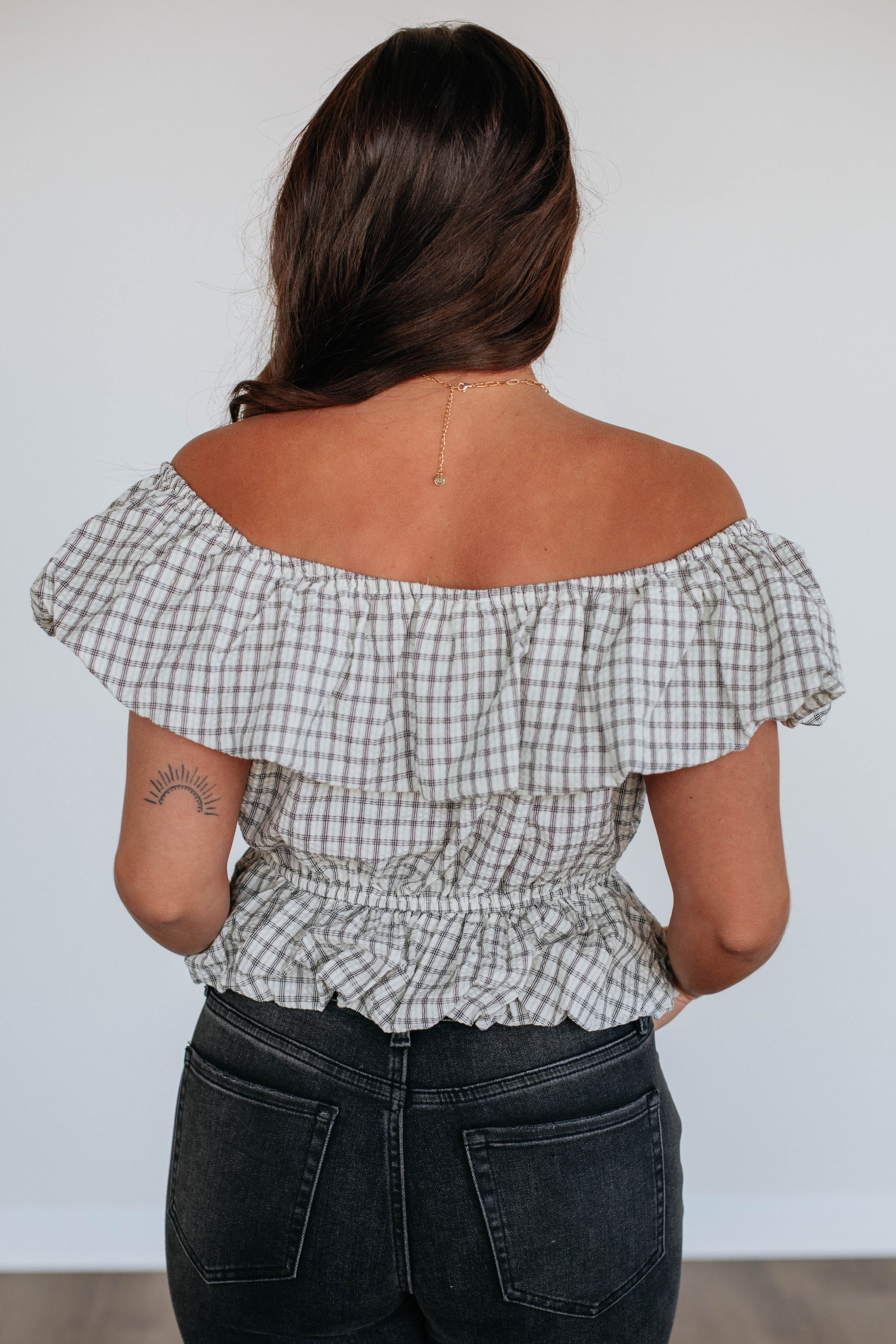 Emelia Off The Shoulder Top for Women - Flowy Summer Blouse with Ruffles & Elastic Neckline - Perfect for Beach, Vacation & Date Night Outfits