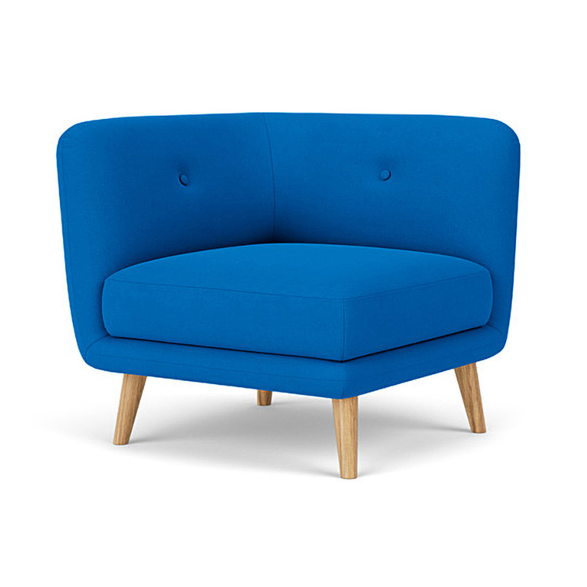Alfred Fabric Right 1 Seater Modular Sofa - Modern Comfortable Single Chair for Living Room, Bedroom & Small Spaces